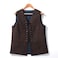 BPURB Mens Renaissance Steampunk Laceup Vest Gothic Waistcoat Reversible Vest for Men