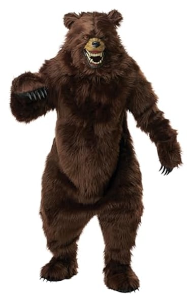 California Costumes Deluxe Grizzly Bear Costume with Moveable Jaw Mask