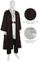 Laku Mens Tunic Costume Hooded Robe Full Set Halloween Cosplay Costume Cloak Set White