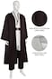 Laku Mens Tunic Costume Hooded Robe Full Set Halloween Cosplay Costume Cloak Set White