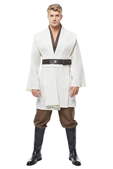 Cosplaysky Mens Tunic Cosplay Costume Adults Outfits Halloween Robe Hooded Uniform
