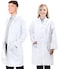 Snwquik Lab Coat for MenWomenDoctor Costume for Adults TeensWhite Long Sleeve Unisex Science Chemistry Lab Coat M
