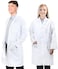 Snwquik Lab Coat for MenWomenDoctor Costume for Adults TeensWhite Long Sleeve Unisex Science Chemistry Lab Coat M