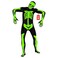 Morphsuits mens Glow Skeleton Morphsuit Fancy Dress adult sized costumes Glow Skeleton Large US MPSGL