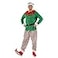 EraSpooky Elf Buddy Costume Men Outfits Halloween Christmas Full Set Green Suit for Adults XLarge