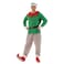 EraSpooky Elf Buddy Costume Men Outfits Halloween Christmas Full Set Green Suit for Adults XLarge