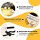 FunMular Masquerade Mask for Men Phantom of The Opera Mask Half Face with Bowtie Brooch for Halloween Mardi Gras Party