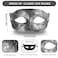 Gjinxi Venetian Vintage Retro Masquerade Mask for Men UnisexAdults Silver