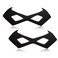 LIPAP Black Bandit Eyemask2 PackHalf Face for HalloweenFestivalCarnivalFancy Dress Robber Costume Party Decorative