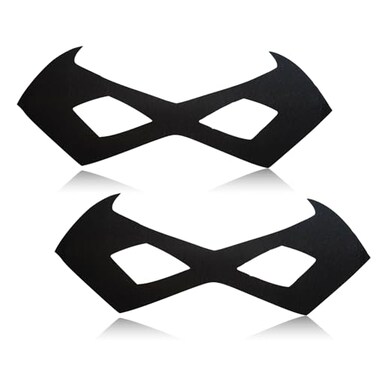 LIPAP Black Bandit Eyemask2 PackHalf Face for HalloweenFestivalCarnivalFancy Dress Robber Costume Party Decorative