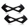 LIPAP Black Bandit Eyemask2 PackHalf Face for HalloweenFestivalCarnivalFancy Dress Robber Costume Party Decorative