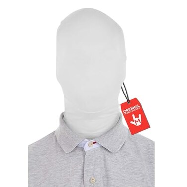 Morphsuits White Morph Mask White Full Face Mask Faceless Mask Spandex Masks