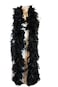 Flydreamfeathers 60 Gram 2 yards Long Chandelle Feather Boa Great for Party Wedding Halloween Costume Christmas Tree DecorationBlack