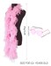 JICASTO Colorful Feather Boas 66ft Feather Boa for Women for Dancing Wedding Party Halloweenwith Heart Sunglasses