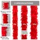 THARAHT Red Chandelle Turkey Feather Boa 2 Yards 40g for DIY Craft Home Dancing Wedding Party Halloween Costume Decoration Feather Boa