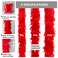 THARAHT Red Chandelle Turkey Feather Boa 2 Yards 40g for DIY Craft Home Dancing Wedding Party Halloween Costume Decoration Feather Boa