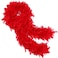 THARAHT Red Chandelle Turkey Feather Boa 2 Yards 40g for DIY Craft Home Dancing Wedding Party Halloween Costume Decoration Feather Boa