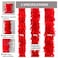 THARAHT Red Chandelle Turkey Feather Boa 2 Yards 60g for DIY Craft Home Dancing Wedding Party Halloween Costume Decoration Feather Boa