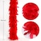 THARAHT Red Chandelle Turkey Feather Boa 2 Yards 60g for DIY Craft Home Dancing Wedding Party Halloween Costume Decoration Feather Boa