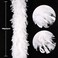 THARAHT White Chandelle Turkey Feather Boa 2Yard 100g for DIY Craft Home Dancing Wedding Party Halloween Costume Decoration Feather Boa