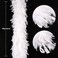 THARAHT White Chandelle Turkey Feather Boa 2Yard 100g for DIY Craft Home Dancing Wedding Party Halloween Costume Decoration Feather Boa