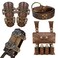 EpicCos 4 PCs Alchemy Belt Pouch Set Potion Bottle Wrist Guard and Waist Pouch Bag ORing Belt with Sword Holster for LARP