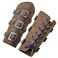 HiiFeuer Medieval PU Leather Buckle Arm Bracers Knight LARP Retro Renaissance Arm Guards One Size One Pair Bronze