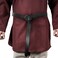 HiiFeuer Medieval PU Leather Ring Belt Retro Renaissance Rivets Belt for LARP Ren Faire Parties Black A