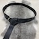 HiiFeuer Medieval PU Leather Ring Belt Retro Renaissance Rivets Belt for LARP Ren Faire Parties Black A