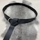 HiiFeuer Medieval PU Leather Ring Belt Retro Renaissance Rivets Belt for LARP Ren Faire Parties Black A