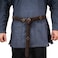 HiiFeuer Medieval PU Leather Ring Belt Retro Renaissance Rivets Belt for LARP Ren Faire Parties Brown B