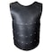 HiiFeuer Viking Faux Leather Embossed Langskip Chest Armor Retro Medieval Knight Leather Armor for LARPCosplay Black B
