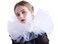 BLESSUME Blessume Retro Mesh Neck Ruff Ruffle Collar White One size