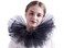 BLESSUME Blessume Retro Neck Ruff Ruffle Collar Black One size