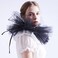BLESSUME Blessume Retro Neck Ruff Ruffle Collar Black One size