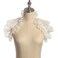 COSVENUS CUNLLY Renaissance Collar Costume Long Collar Lace Ruffled Detachable Collar White