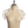 COSVENUS CUNLLY Renaissance Collar Costume Long Collar Lace Ruffled Detachable Collar White