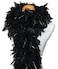 Cynthia's Feathers Cynthias Feathers 80g Chandelle Feather Boa BlackSilver Tinsels
