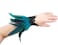 L'VOW LVOW Real Nature Feather Cuffs for Game Party Halloween Pack of 2 Acid Blue