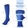 Haysandy 3 Pcs Halloween Costume Accessory Set Include Retro Square Neck Scarf Neckerchief 15 Inch Stretchy Long Opera Satin Gloves Blue Athletic Compression Socks for Party Cosplay