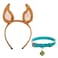 Bioworld Scooby Doo Scooby 2Pack Cosplay Hair Band and Choker Necklace Set
