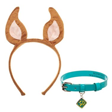 Bioworld Scooby Doo Scooby 2Pack Cosplay Hair Band and Choker Necklace Set