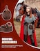 LEIFIDE 2 Pcs Renaissance Belt Pouch Medieval Viking Pirate Leather Pouch Bag Embossed Costume AccessoriesBrownVintage