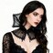 L'VOW LVOW Women Black Victorian Collar Standing Vampire Collar Detachable Dracula Collar Witch Gothic AccessoriesMesh