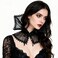 L'VOW LVOW Women Black Victorian Collar Standing Vampire Collar Detachable Dracula Collar Witch Gothic AccessoriesMesh