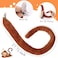 ODESABO 2PCS Monkey Ears and Tail for AdultMonkey Costume Headband Accessory for Women Halloween Cosplay Set Brown