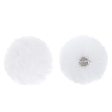 Pistha 2 PCS Easter Bunny Tail White Rabbit Tail Costume Accessory for Animal Halloween Cosplay39In