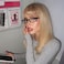 DreamCalf Trendy Fake Glasses Small Rectangle Y2K Eyewear with Anti Blue Light for Womens Cosplay and Daily Style