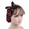 Qhome cap Qhome Satin Bow Headscarf Comfortable Sleeping Bonnet Curly Hair Wrap Womens Silk Head Scarf Head Wrap Cap