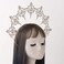 BLESSUME Halo Crown Mary Goddess Headband Women Halloween Costume Headpiece Silver 2